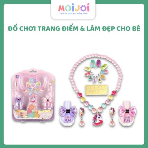 Bộ đô chơi trang điểm & làm đẹp cho bé gái – chủ đề llama hồng dễ thương Moijoi Store