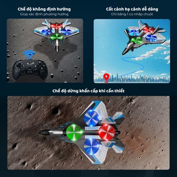 Đồ chơi máy bay điều khiển từ xa eva fighter đồ chơi kèm led chống va đập cho bé #MayBayRC #DoChoiDieuKhien #MayBayTreEm