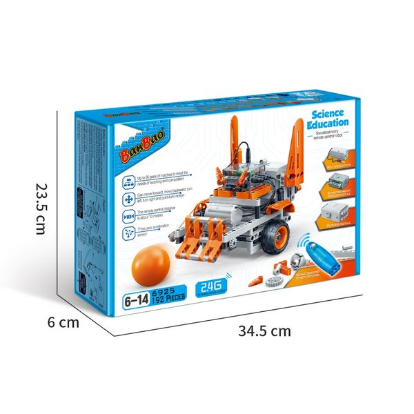 Đồ chơi lắp ráp STEM robot điều khiển từ xa BanBao 6925  (192 chi tiết)