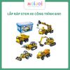 Đồ chơi lắp ráp STEM xe công trình 6in1 BanBao 6908 (1080 chi tiết)