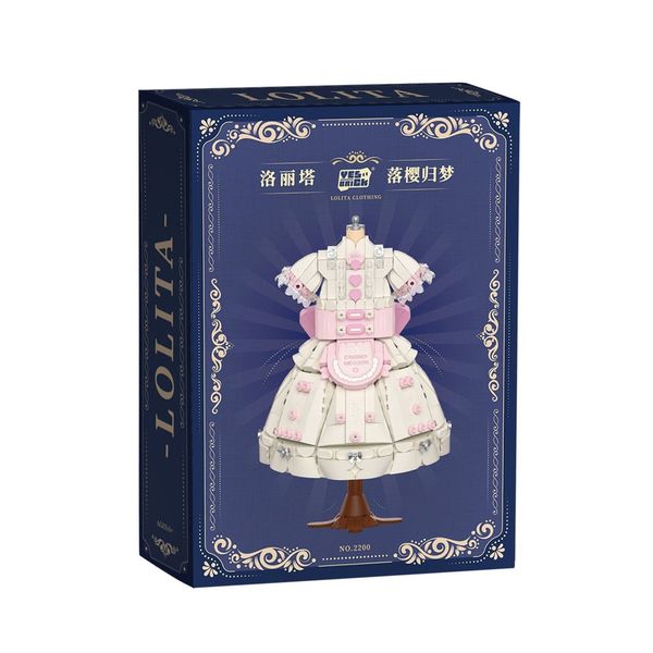 Mô hình lắp ráp váy lolita trang trí – WL 2200 (1605 chi tiết)