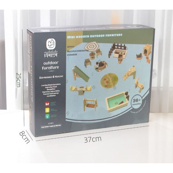 Bộ nội thất nhà búp bê – Đồ chơi bằng gỗ mô hình thế giới thu nhỏ xinh xắn, lắp ráp sáng tạo