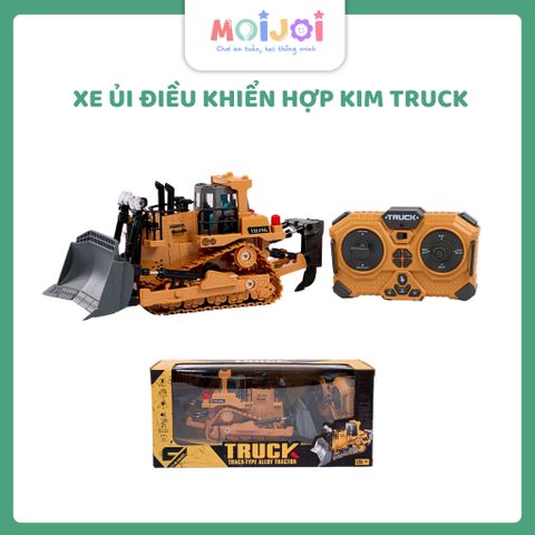 Đồ chơi điều khiển từ xa Xe ủi Truck 1:20 – đèn sáng, nâng hạ lưỡi ủi, chất liệu hợp kim + ABS
