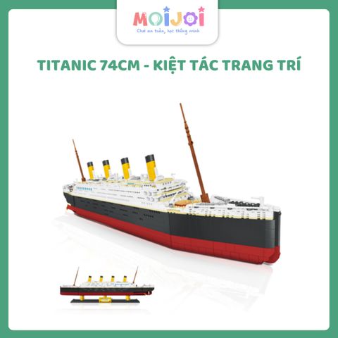 Mô hình lắp ráp tàu Titanic 6001 (dài 74cm) - Decor lịch sử và sưu tầm cao cấp