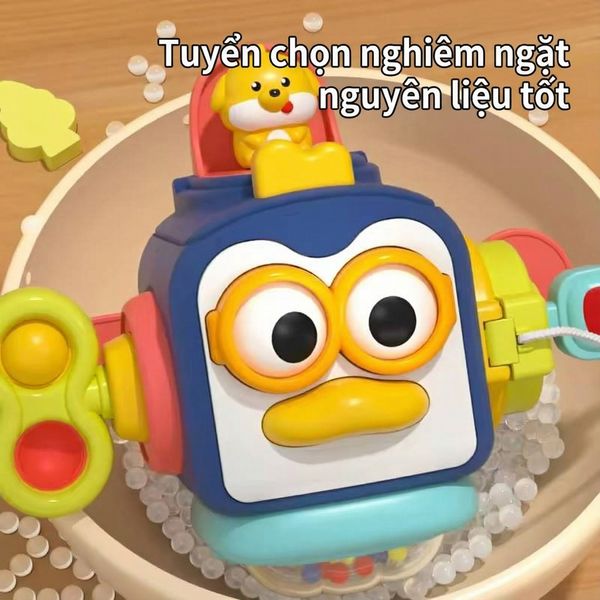 Hộp đồ chơi bận rộn Mini Busy Box hình chim cú – Phát triển kỹ năng vận động tinh cho bé