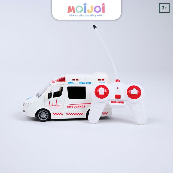Đồ chơi xe cứu thương điều khiển từ xa – Mô hình xe cứu thương sáng đèn, mở cửa, có nhạc (41 cm)