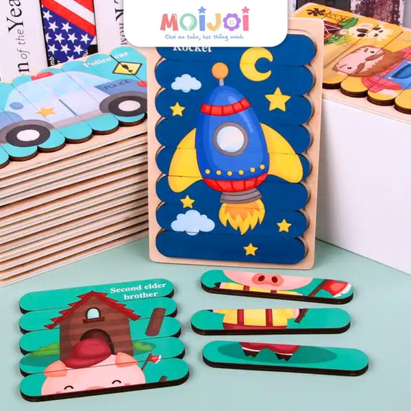 Bộ ghép hình que kem nhiều chủ đề – Đồ chơi xếp hình sáng tạo, phát triển tư duy cho bé