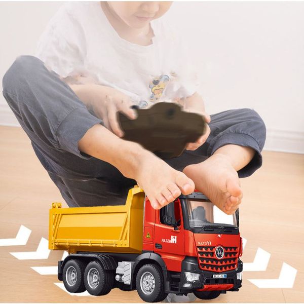 Xe ben điều khiển từ xa 9 kênh 2.4GHz  – đồ chơi điều khiển mô hình xe tải ben cho bé