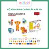 Đồ chơi xếp hình nam châm ánh sáng Magical Magnet  – Bộ lắp ghép sáng tạo, đồ chơi giáo dục tre em