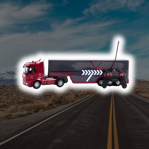 Đồ chơi xe container điều khiển từ xa Transport Truck – Mô hình xe đầu kéo cỡ lớn (55 cm)