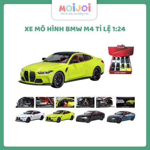 BMW Xe mô hình BMW M4 tỉ lệ 1:24 thiết kế thể thao sang trọng Hợp kim ABS LED âm thanh bánh xe linh hoạt màu sắc đa dạng