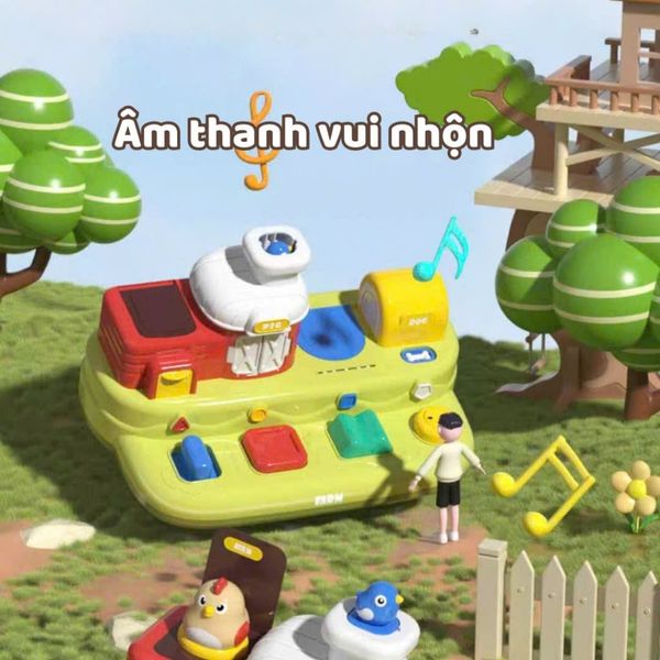 Đồ Chơi Âm Nhạc Ú Òa Pop-Up Box – Hộp thú bật nhảy phát triển giác quan & kỹ năng vận động