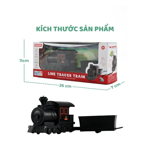 Tàu hỏa cổ điển đi theo nét vẽ – Đồ chơi STEAM sáng tạo cho bé