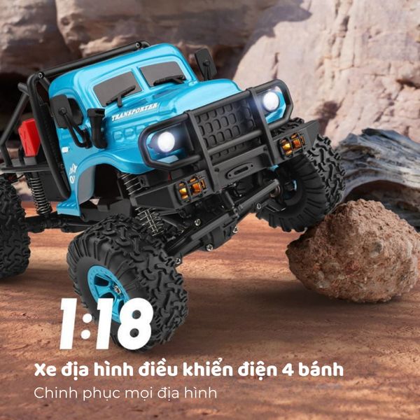 Xe off-road WL-184020 4WD Rock Climber 1/18 điều khiển từ xa - xe địa hình điều khiển từ xa