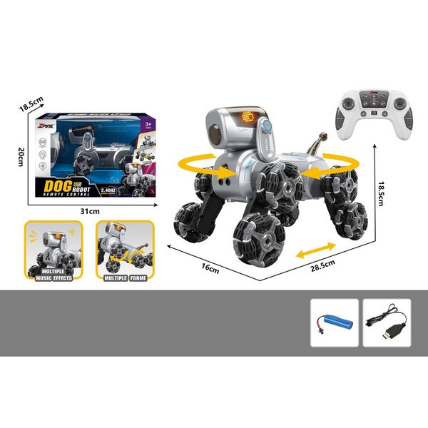 Chó robot điều khiển từ xa – Dog RC thông minh, di chuyển đa hướng, kèm pin sạc