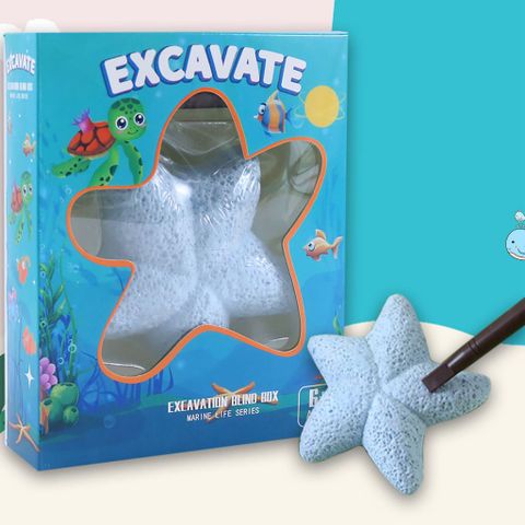 Đồ chơi khai quật sao biển bí ẩn – Kèm dụng cụ đào và sinh vật biển mini