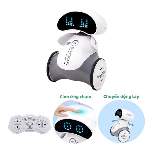 Đồ chơi robot thông minh điều khiển từ xa Rockie A102 – Robot cảm ứng, nhảy múa & phát nhạc