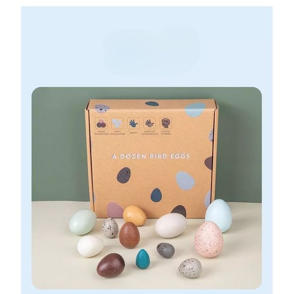Bộ mô hình trứng các loài động vật – Đồ chơi giáo dục nhận biết, chất liệu an toàn cho bé