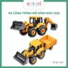 combo 2 Xe công trình mô hình kim loại 1:50 – Xe xúc / xe ben