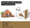 Bộ lắp ráp nhà vườn nông thôn gạch mini gold brick