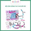 Bộ đồ chơi cho bé gái tự làm trang sức vòng tay, vòng cổ, tự thiết kế sáng tạo DIY hợp kim kèm charm