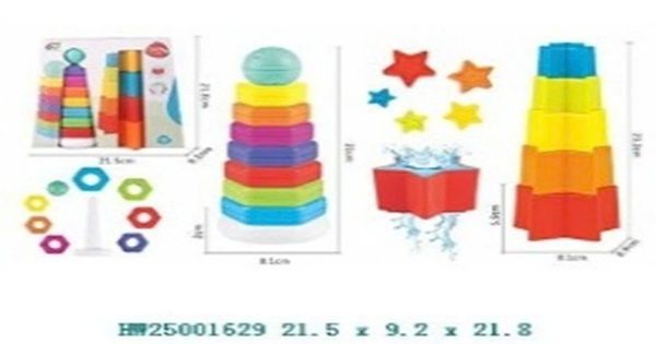 Bộ xếp hình cầu vồng montessori đa dạng hình khối – phát triển trí tuệ & tư duy cho bé