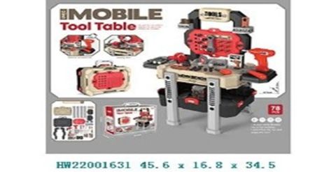 Bộ đồ chơi bàn dụng cụ cho bé 78 chi tiết – Đồ chơi nhập vai cho bé