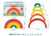 Bộ vòng cầu vồng xếp chồng cho bé – Đồ chơi xếp hình Montessori, nhận biết màu sắc và kích thước