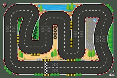 Thảm đường đua ô tô cho bé – Thảm chơi xe mô phỏng đường phố