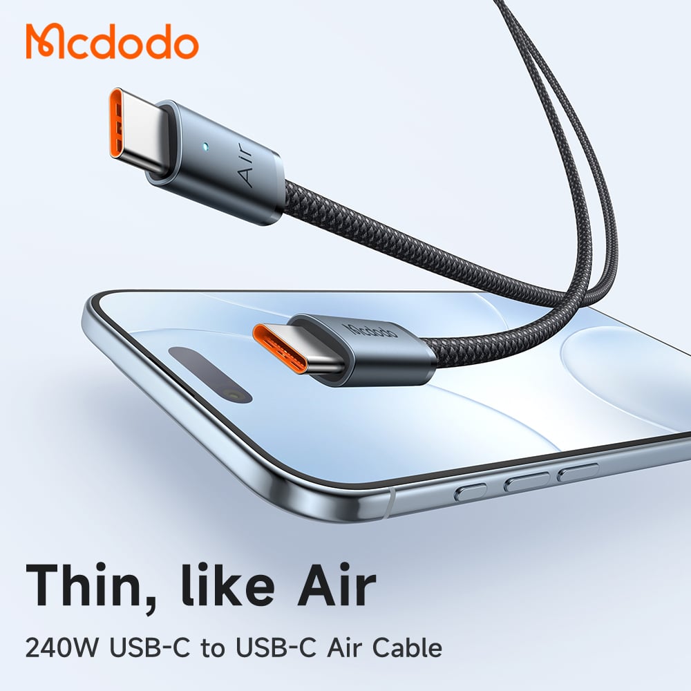 Cáp C to C Mcdodo CA-708 Cab Luma 240W đầu cắm mỏng - ảnh 2