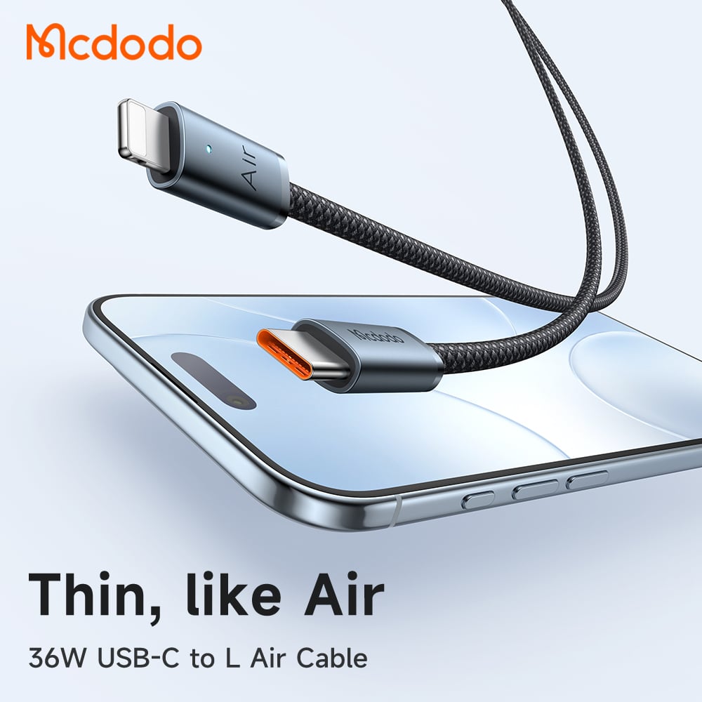 Cáp C to Lightning Mcdodo CA-778 Cab Luma 36W đầu cắm mỏng - ảnh 2