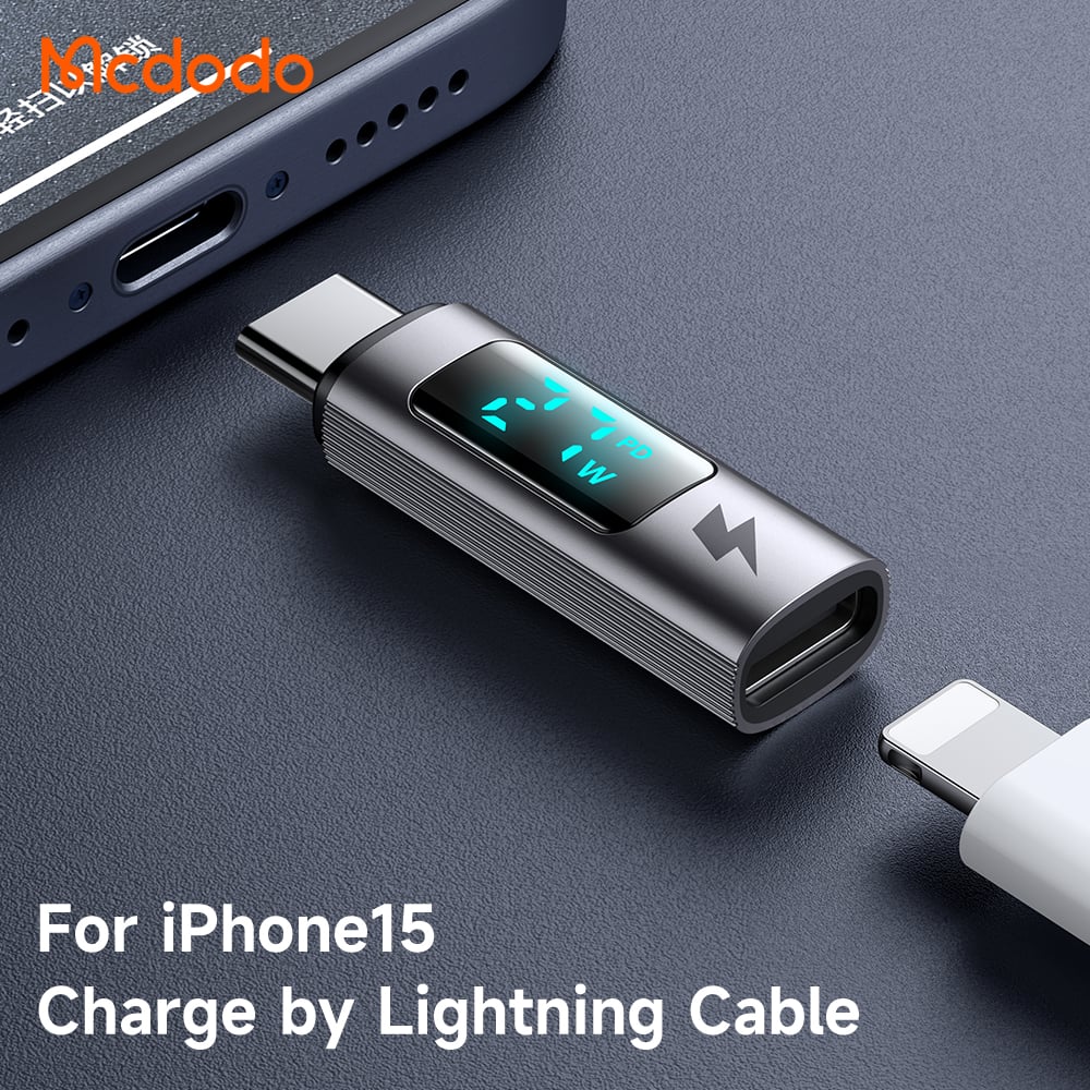 Đầu chuyển Lightning sang USB-C Mcdodo OT-599 PD 60W màn hình - chi tiết 3