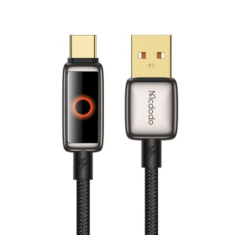 Cáp Tự Ngắt USB to Type-C MCDODO CA-665 6A (1.2m, Auto Power Off, with Breathing Light, 480Mbps)