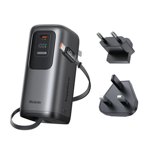 Pin Dự Phòng Kiêm Củ Sạc Kèm Cáp Type-C MCDODO FreeGo series MC-850 45W (10000mAh Power Bank, LED Display)