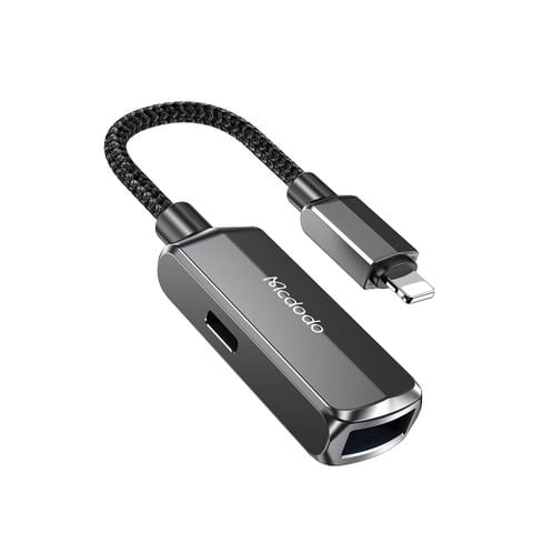 Cáp Chuyển Lightning OTG Đa Năng 2 in 1 MCDODO CA-2690 (Lightning to USB2.0 + Lightning, 13cm)