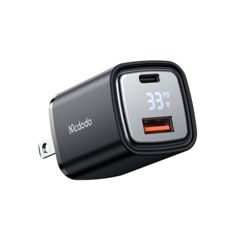 Củ Sạc Nhanh MCDODO Graphite Series CH-171 33W (Digital Display, USB + Type-C port)