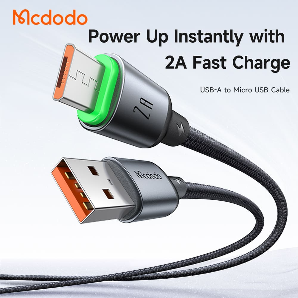 Cáp USB-A sang Micro Mcdodo CA-662 Buy Easy 2A đèn LED - ảnh 2