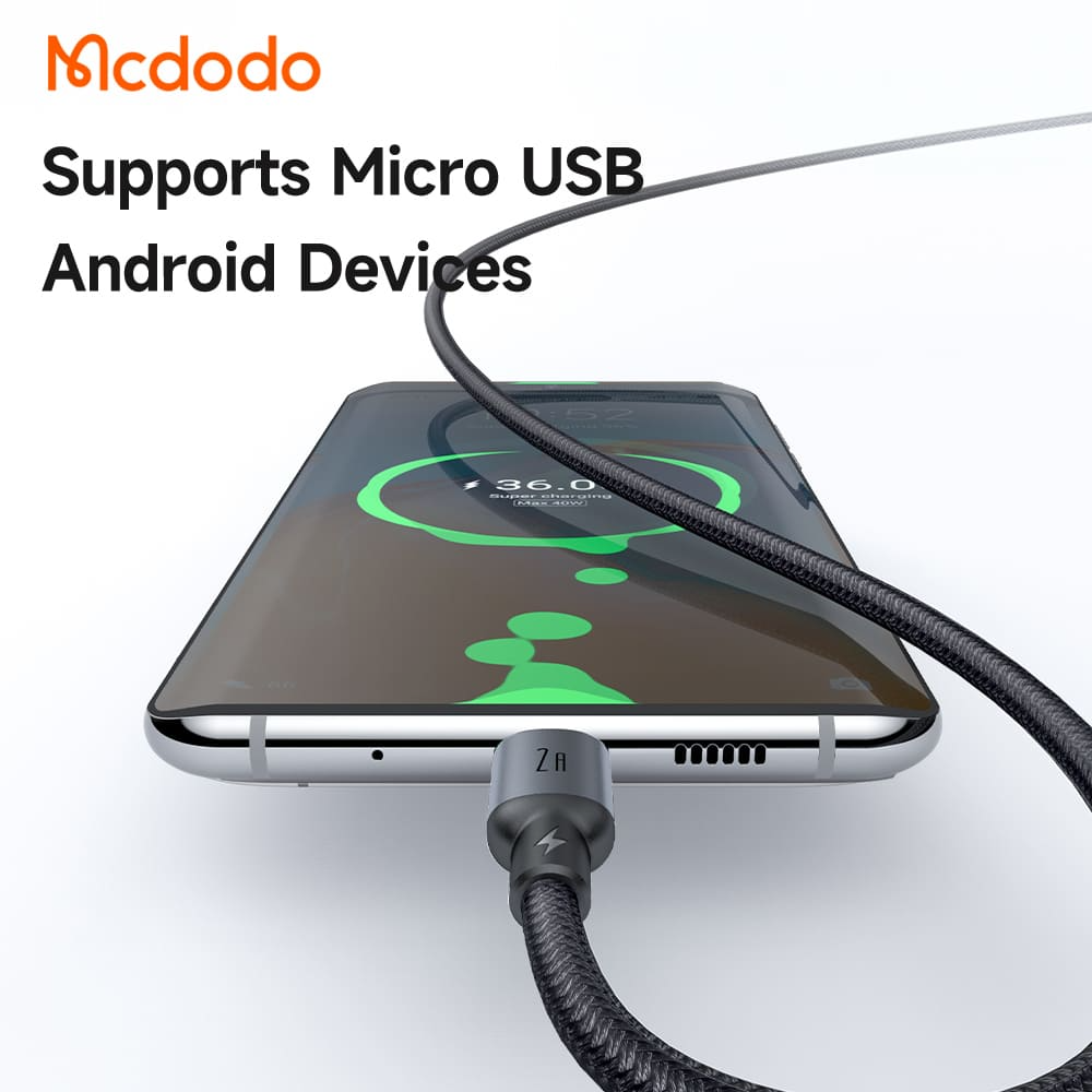 Cáp USB-A sang Micro Mcdodo CA-662 Buy Easy 2A đèn LED - ảnh 3