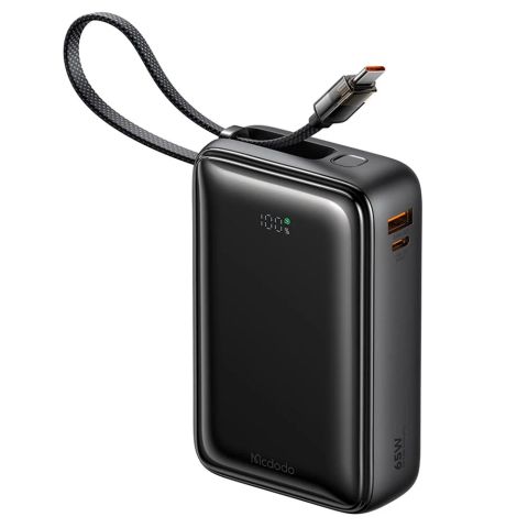 Pin Dự Phòng MCDODO Freekit Series MC-637 20000mAh 65W (With Built-in Type-C Cable, Digital Display, 1*Type-C + 1*USB-A port)