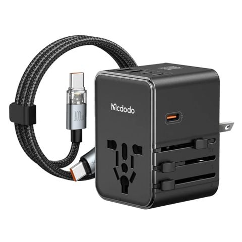 Củ Sạc Du Lịch Đa Năng MCDODO G5 Series CP-598 70W (3*Type-C + 2*USB-A port, US/UK/EU/AU, with Type-C Cable)