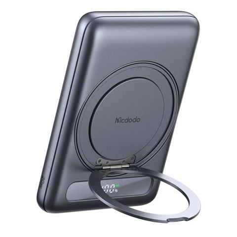 Pin Dự Phòng Không Dây Từ Tính MCDODO MC-836 5000mAh 20W (15W Wireless Charging, LED Display, Ultra Thin, with Stand 360° Free Rotation, LED Digital Display, 1*Type-C port)