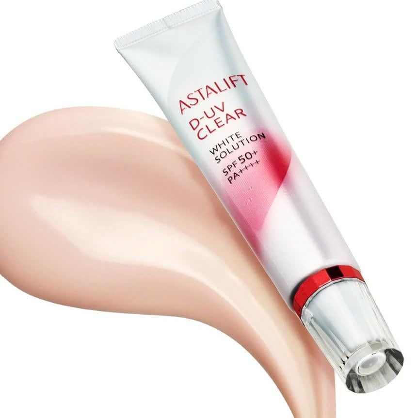  Kem Chống Nắng ASTALIFT D-UV Clear White Solution SPF50+ PA++++ Thay Thế Kem Lót, Chăm Sóc Da Hư Tổn 30ml 