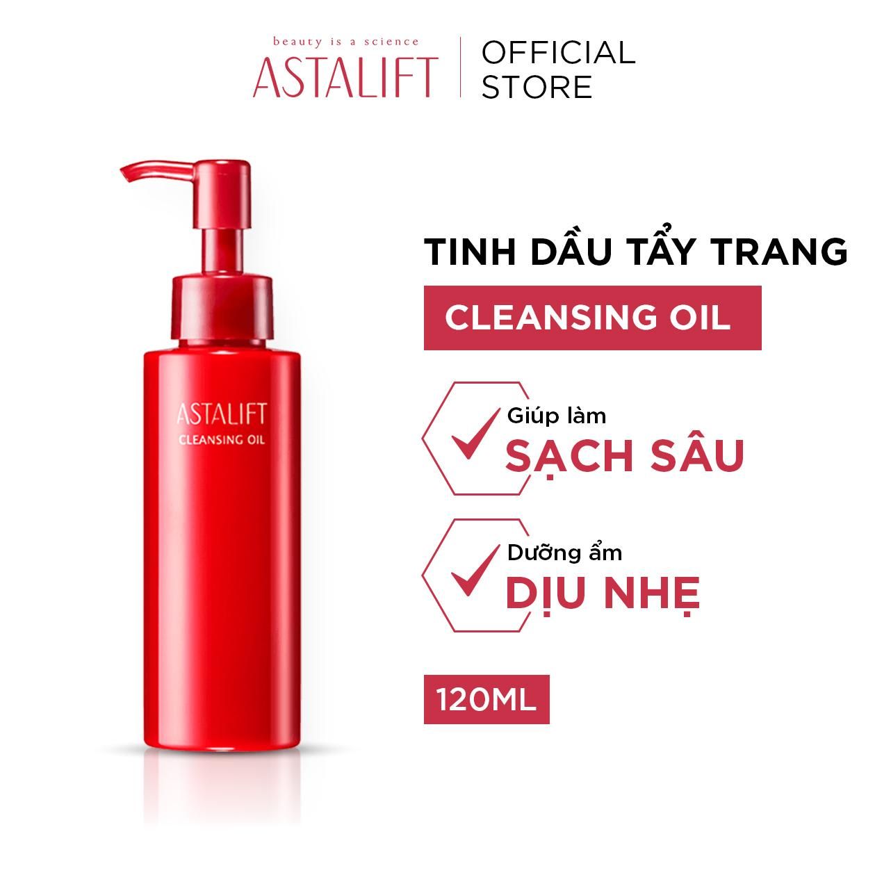  Tinh Dầu Tẩy Trang ASTALIFT Cleansing Oil Giúp Làm Sạch Sâu, Dưỡng Ẩm Dịu Nhẹ 120ml 