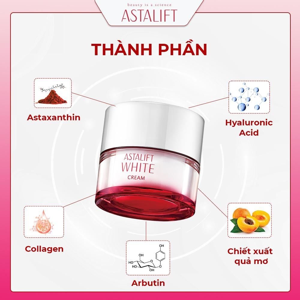  [Skincare] Kem Dưỡng Da ASTALIFT White Cream Cải Thiện Nếp Nhăn, Hạn Chế Thâm Nám, Tàn Nhang 30g 