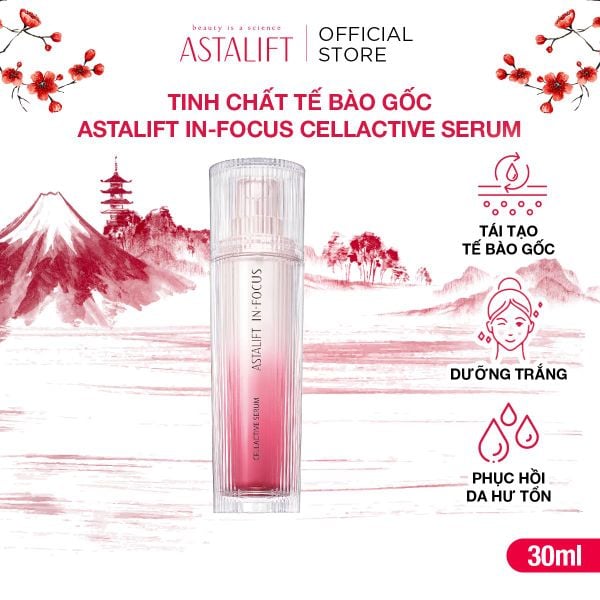  [Skincare] Tinh Chất Tế Bào Gốc ASTALIFT In-Focus Cellactive Serum Giúp Chăm Sóc Da Lão Hóa 30ml 