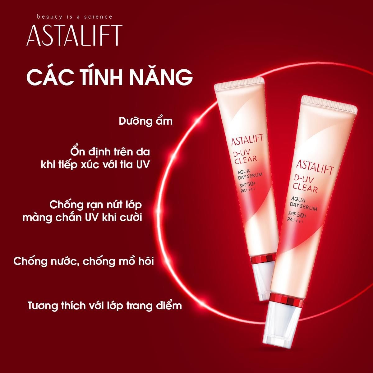  Kem Chống Nắng ASTALIFT D-UV Aqua SPF50+ PA++++ Dưỡng Trắng, Giữ Ẩm, Chăm Sóc Da Lão Hóa 30ml 