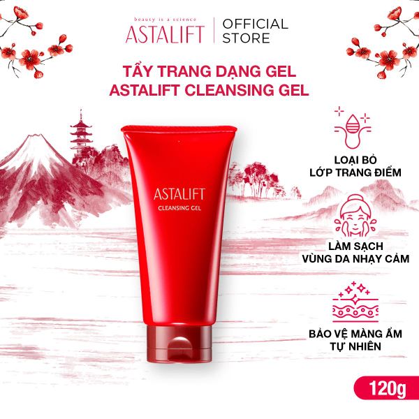  Tẩy Trang Dạng Gel ASTALIFT Cleansing Gel Làm Sạch Bụi Bẩn, Duy Trì Độ Ẩm 120g 