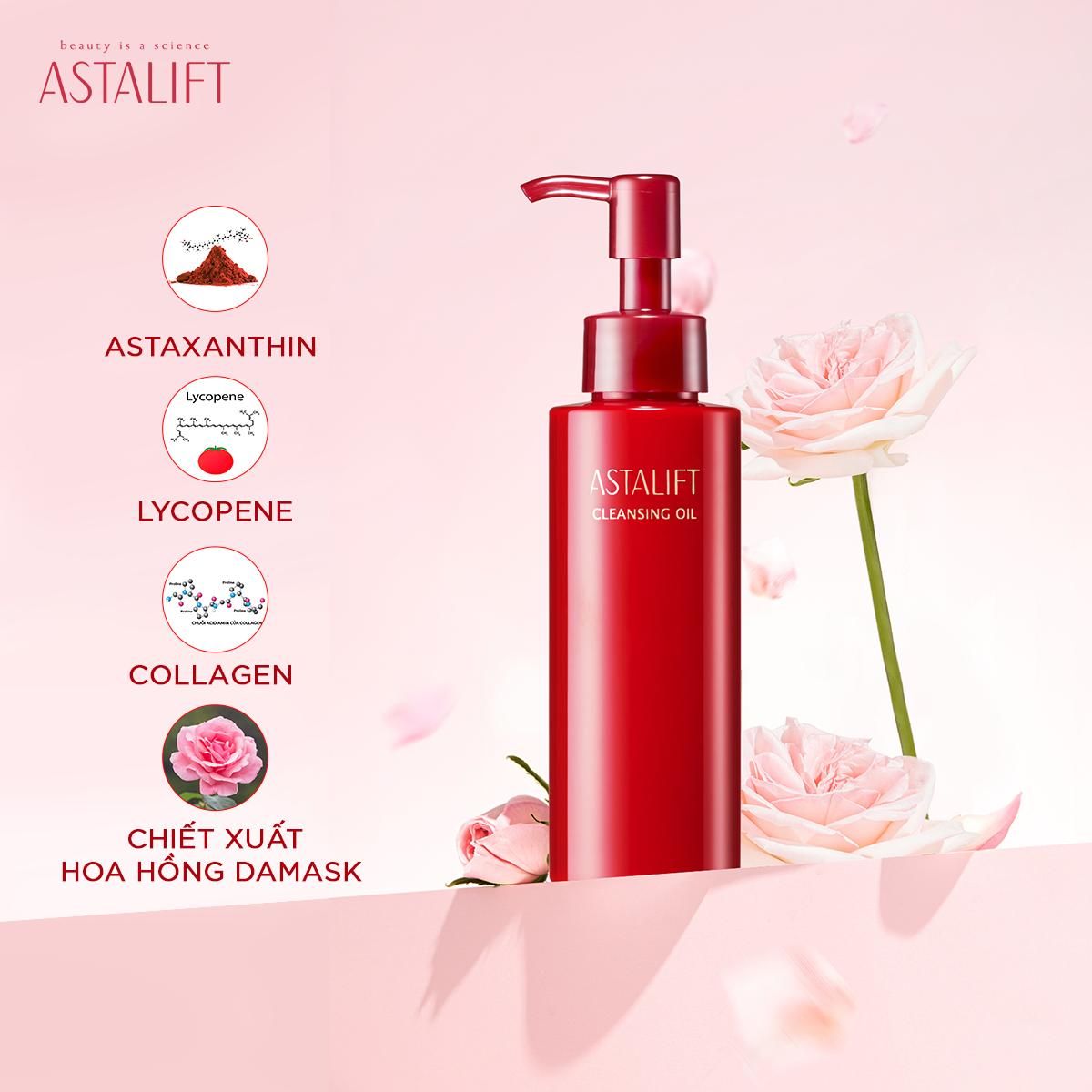  Tinh Dầu Tẩy Trang ASTALIFT Cleansing Oil Giúp Làm Sạch Sâu, Dưỡng Ẩm Dịu Nhẹ 120ml 