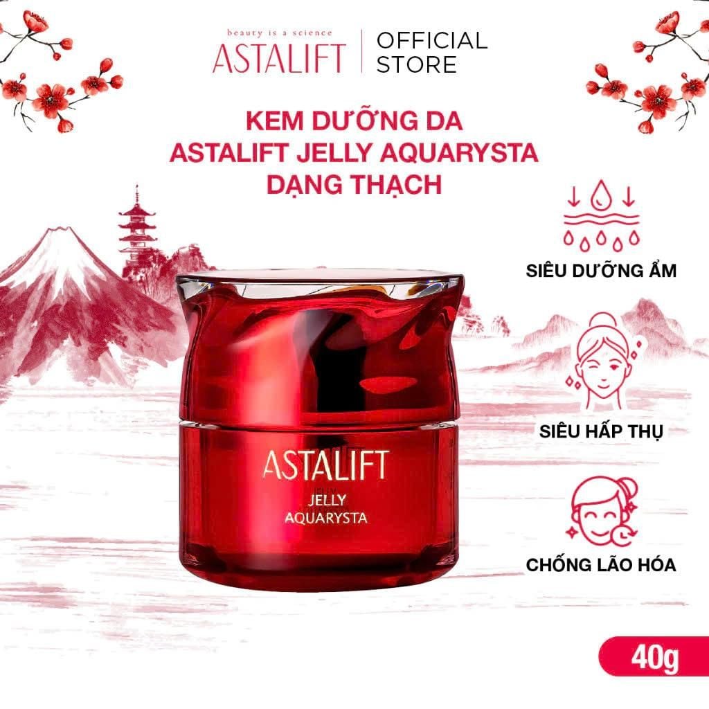  Kem Dưỡng Da ASTALIFT Jelly Aquarysta Dạng Thạch Bổ Sung Collagen, Cải Thiện Nếp Nhăn 40g 