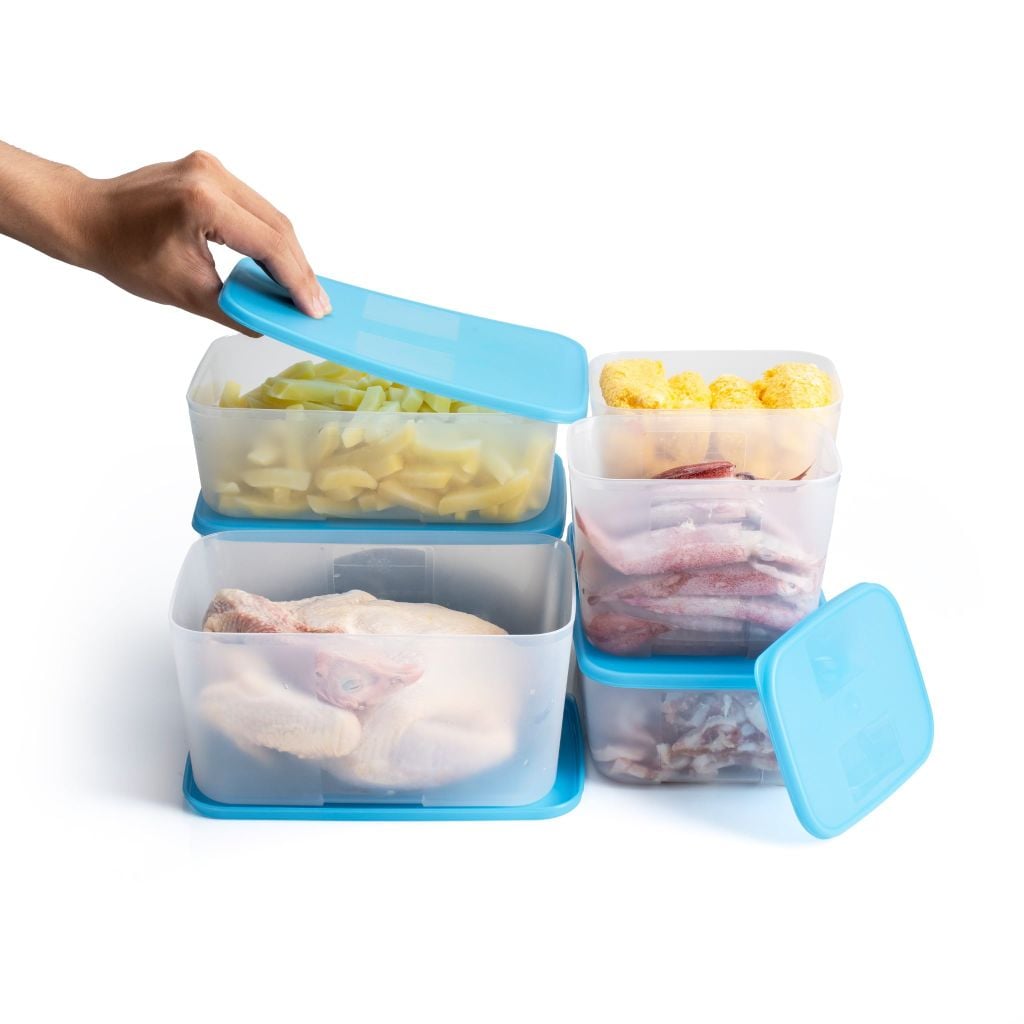 Bộ 6 hộp Tupperware trữ đông Gen I 1.2L, 1.7L, 2.6L